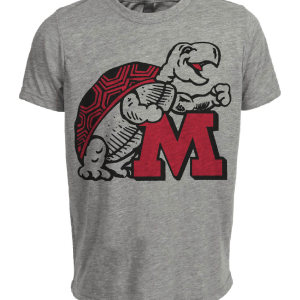 Maryland Terrapins Retro 1970 Artwork Heather Gray Sublimated T-Shirt