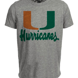 Miami Hurricanes 1981 Artwork Heather Gray Sublimated T-Shirt