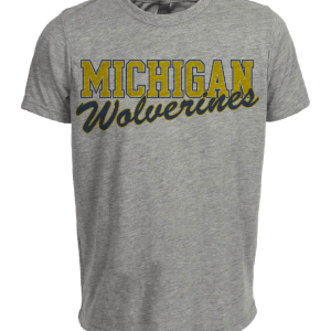 Michigan Wolverines Retro 1994 Artwork Heather Gray Sublimated T-Shirt