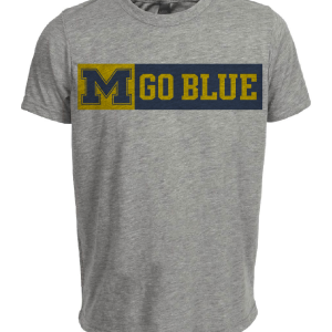 Michigan Wolverines Retro 1993 Artwork Heather Gray Sublimated T-Shirt