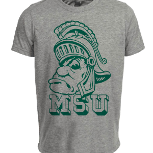 Michigan State Spartans Retro 1955 Artwork Heather Gray Sublimated T-Shirt
