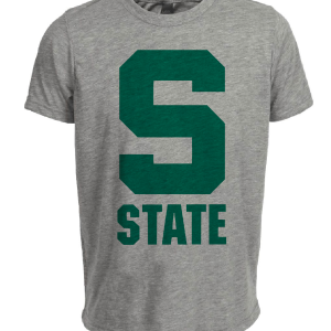 Michigan State Spartans Retro 1983 Artwork Heather Gray Sublimated T-Shirt