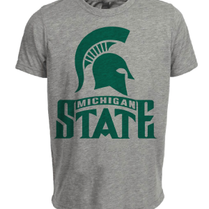 Michigan State Spartans Retro 1987 Artwork Heather Gray Sublimated T-Shirt
