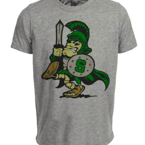 Michigan State Spartans Retro 1999 Artwork Heather Gray Sublimated T-Shirt