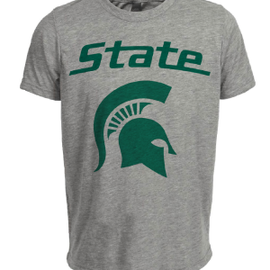 Michigan State Spartans Retro 1977 Artwork Heather Gray Sublimated T-Shirt