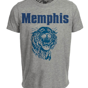Memphis Tigers Retro 1963 Artwork Heather Gray Sublimated T-Shirt