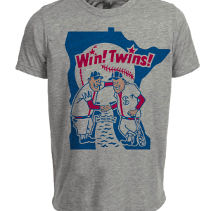 Minnesota Twins MLB Retro Baseball 1976 Artwork Heather Gray Sublimated T-Shirt