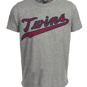 Minnesota Twins Retro Baseball 1985 Artwork Heather Gray Sublimated T-Shirt