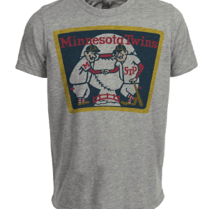 Minnesota Twins Retro Baseball 1965 Artwork Heather Gray Sublimated T-Shirt
