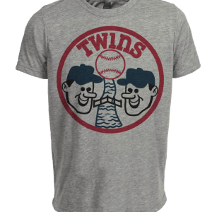 Minnesota Twins Retro Baseball 1972 Artwork Heather Gray Sublimated T-Shirt