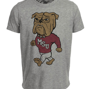 Mississippi State Bulldogs Retro 1986 Artwork Heather Gray Sublimated T-Shirt