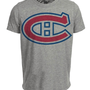 Montreal Canadiens Retro Hockey 1933 Artwork Heather Gray Sublimated T-Shirt