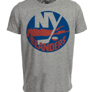 New York Islanders Retro Hockey 1972 Artwork Heather Gray Sublimated T-Shirt