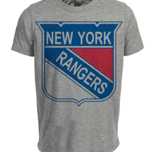 New York Rangers Retro Hockey 1968 Artwork Heather Gray Sublimated T-Shirt