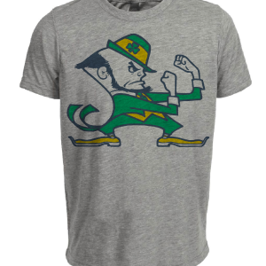 Notre Dame Fighting Irish Retro 1970 Artwork Heather Gray Sublimated T-Shirt