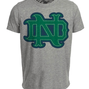 Notre Dame Fighting Irish Retro 1968 Artwork Heather Gray Sublimated T-Shirt
