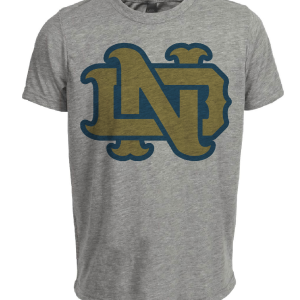Notre Dame Fighting Irish Retro 1968 Artwork Heather Gray Sublimated T-Shirt