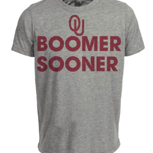Oklahoma Sooners Retro 1967 Artwork Heather Gray Sublimated T-Shirt