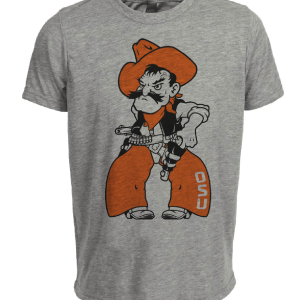 Oklahoma State Cowboys Retro 1973 Artwork Heather Gray Sublimated T-Shirt