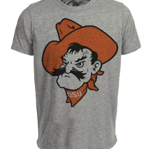 Oklahoma State Cowboys Retro 1974 Artwork Heather Gray Sublimated T-Shirt