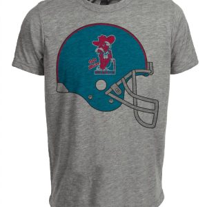 Ole Miss Mississippi Rebels Retro 1970 Artwork Heather Gray Sublimated T-Shirt