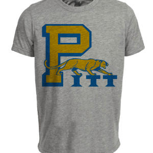 Pittsburgh Panthers Retro 1972 Artwork Heather Gray Sublimated T-Shirt