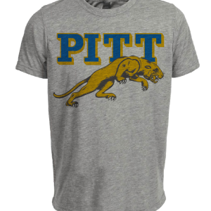 Pittsburgh Panthers Retro 1961 Artwork Heather Gray Sublimated T-Shirt