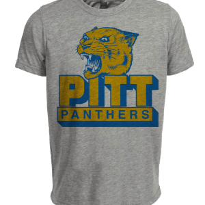 Pittsburgh Panthers NCAA University Retro 1977 Artwork Heather Gray Sublimated T-Shirt