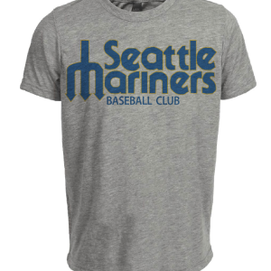 Seattle Mariners Retro Baseball 1977 Artwork Heather Gray Sublimated T-Shirt