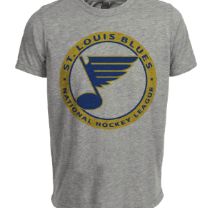 St. Louis Blues Retro Hockey 1968 Artwork Heather Gray Sublimated T-Shirt