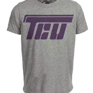 TCU Texas Christian Horned Frogs Retro 1977 Artwork Heather Gray Sublimated T-Shirt