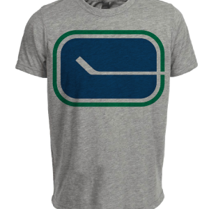 Vancouver Canucks Retro Hockey 1971 Artwork Heather Gray Sublimated T-Shirt
