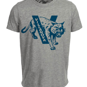 Villanova Wildcats Retro 1958 Artwork Heather Gray Sublimated T-Shirt