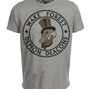Wake Forest Demon Deacons Retro 1967 Artwork Heather Gray Sublimated T-Shirt