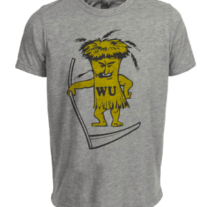 Wichita State Shockers Retro 1948 Artwork Heather Gray Sublimated T-Shirt