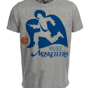 Xavier Musketeers Retro 1983 Artwork Heather Gray Sublimated T-Shirt