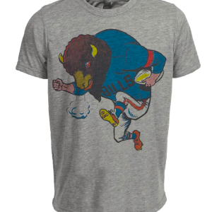 Buffalo Bills Retro Football 1955 Artwork Heather Gray Sublimated T-Shirt