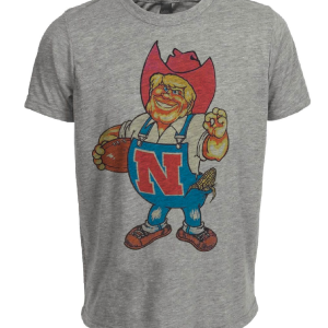 Nebraska Cornhuskers Retro 1978 Artwork Heather Gray Sublimated T-Shirt