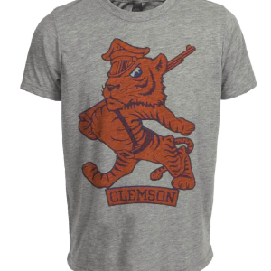 Clemson Tigers Retro 1968 Artwork Heather Gray Sublimated T-Shirt