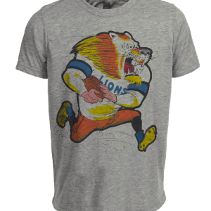 Detroit Lions Retro Football 1969 Artwork Heather Gray Sublimated T-Shirt