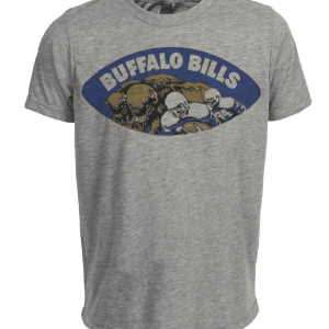 Buffalo Bills Retro Football 1960 Artwork Heather Gray Sublimated T-Shirt