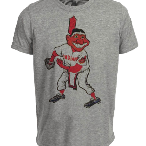 Cleveland Indians Retro Baseball 1946 Artwork Heather Gray Sublimated T-Shirt