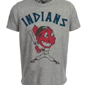 Cleveland Indians Retro Baseball 1946 Artwork Heather Gray Sublimated T-Shirt