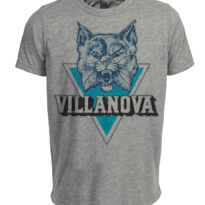 Villanova Wildcats Retro 1948 Artwork Heather Gray Sublimated T-Shirt
