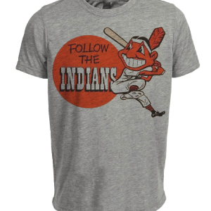 Cleveland Indians Retro Baseball 1969 Artwork Heather Gray Sublimated T-Shirt