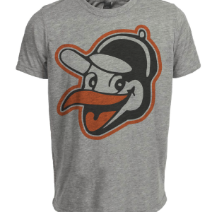 Baltimore Orioles Retro Baseball 1956 Artwork Heather Gray Sublimated T-Shirt