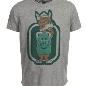 Ohio Bobcats Retro 1963 Artwork Heather Gray Sublimated T-Shirt