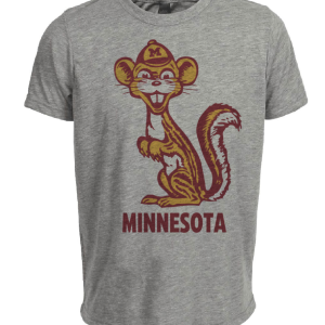 Minnesota Golden Gophers Retro 1968 Artwork Heather Gray Sublimated T-Shirt