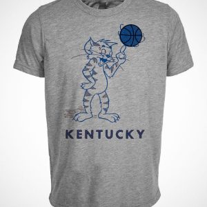 Kentucky Wildcats Retro 1961 Artwork Heather Gray Sublimated T-Shirt