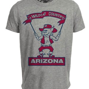 Arizona Wildcats Retro 1970 Artwork Heather Gray Sublimated T-Shirt